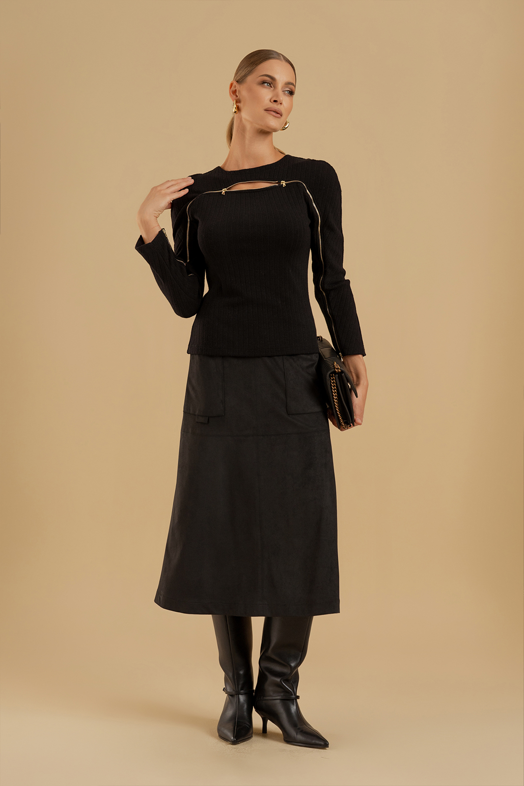 Фото Женская одежда, -Свитера, Джемперы, Пуловеры Джемпер DEESSES 6481 50 размер