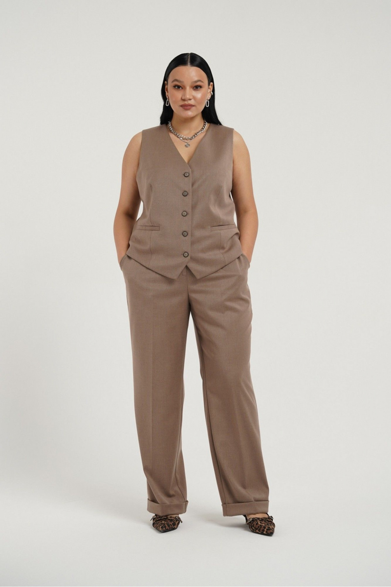 Фото Женская одежда, -Рубашки и Блузки Жилет Deesses 6360 56 размер