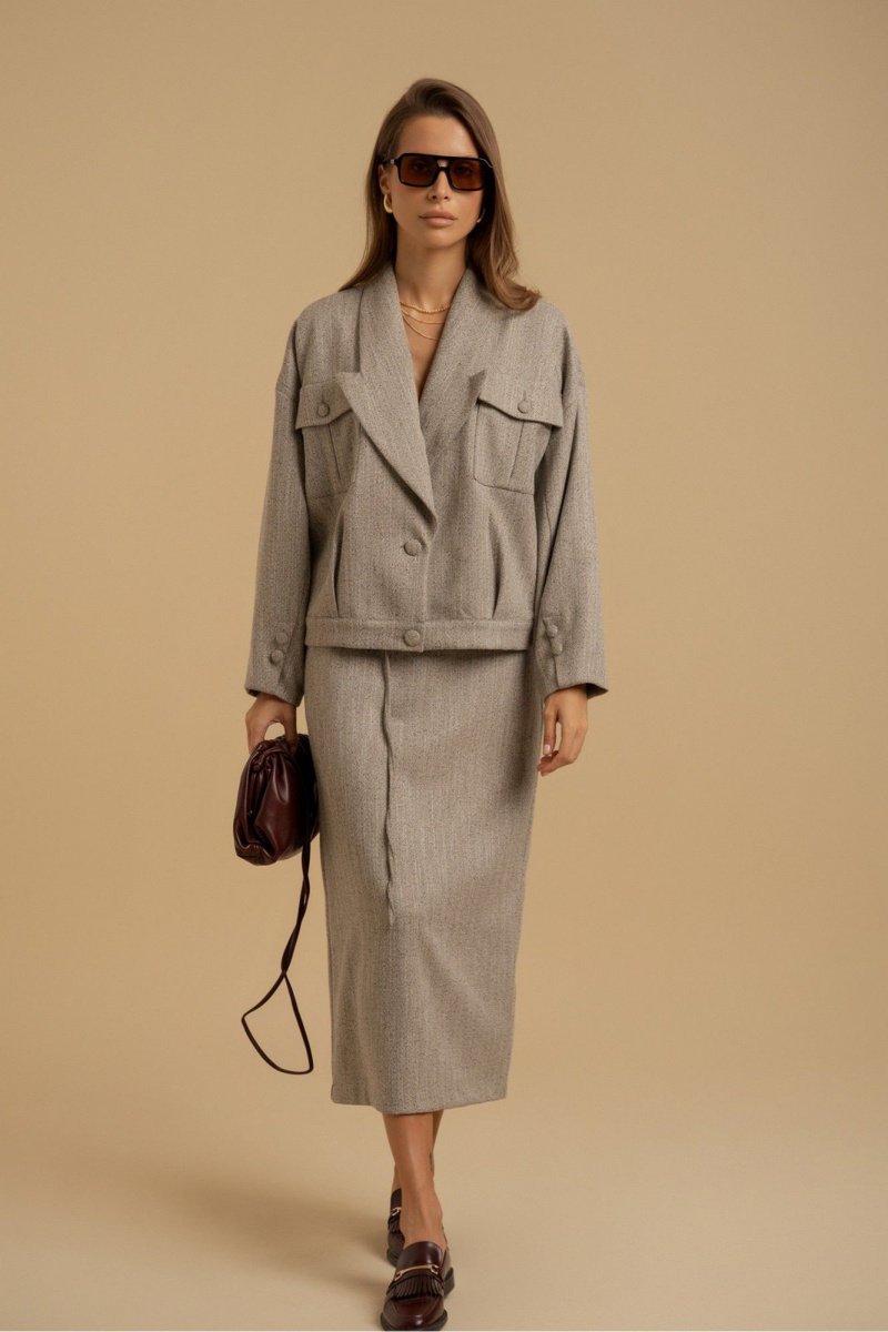 Фото Женская одежда, -Деловые костюмы Комплект женский DEESSES 2403 52 размер