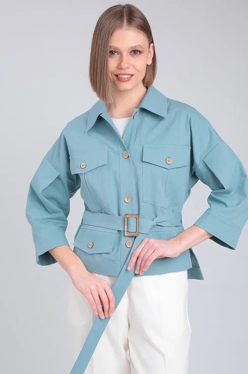 Фото Женская одежда, -Рубашки и Блузки Жакет женский LEOL' style 3300-11 46 размер