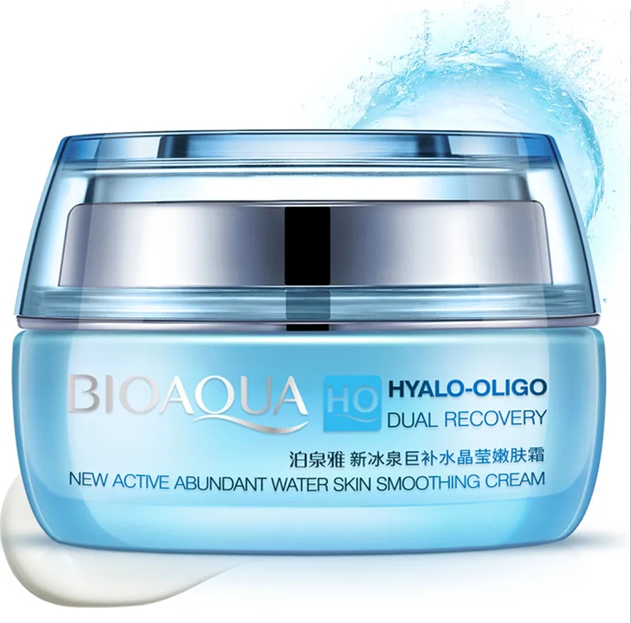 Фото -Уходовая косметика Увлажняющий крем для лица с олигомером гиалуроновой кислоты.