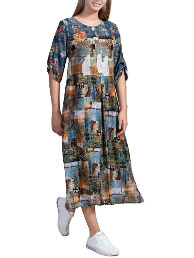 Фото Женская одежда, -Платья и сарафаны Платье штапельное MAXEXPROMT 46 размер