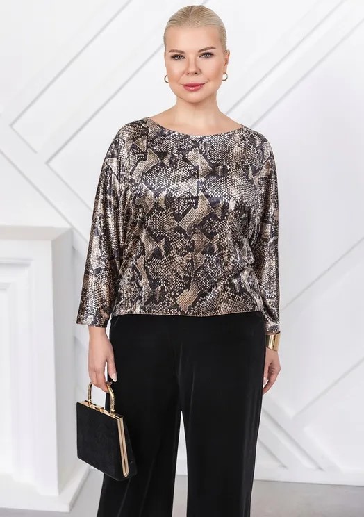 Фото Женская одежда, -Нарядная одежда, -Толстовки, худи, свитшоты Свитшот ASV арт. 2779 52 размер