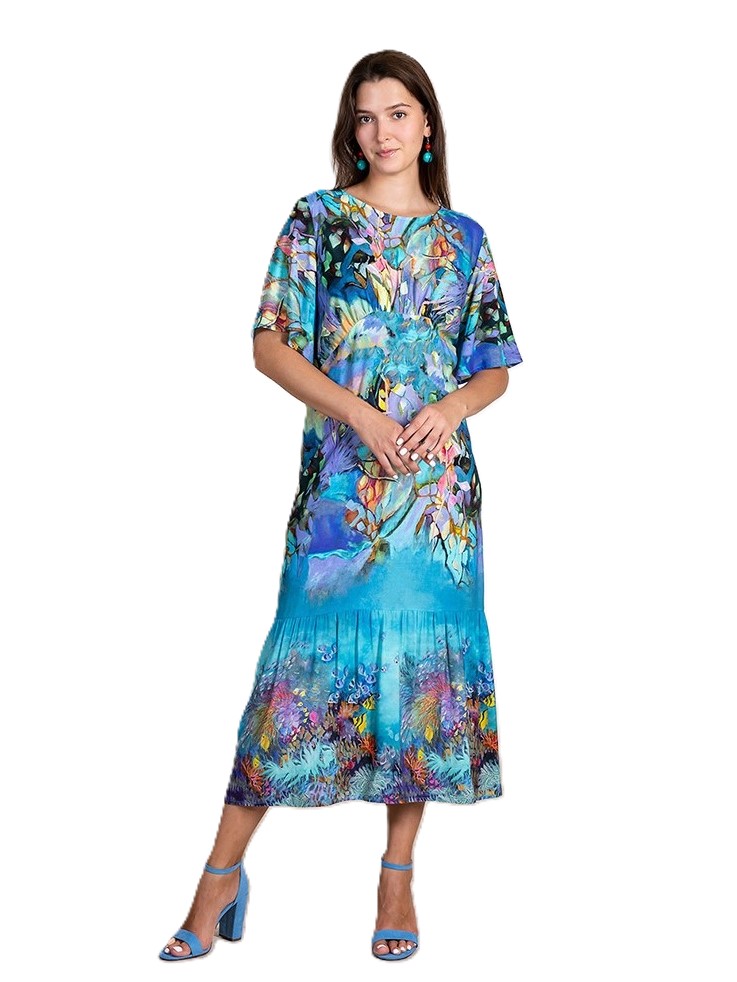 Фото Женская одежда, -Платья и сарафаны Платье штапельное MAXEXPROMT 58 размер