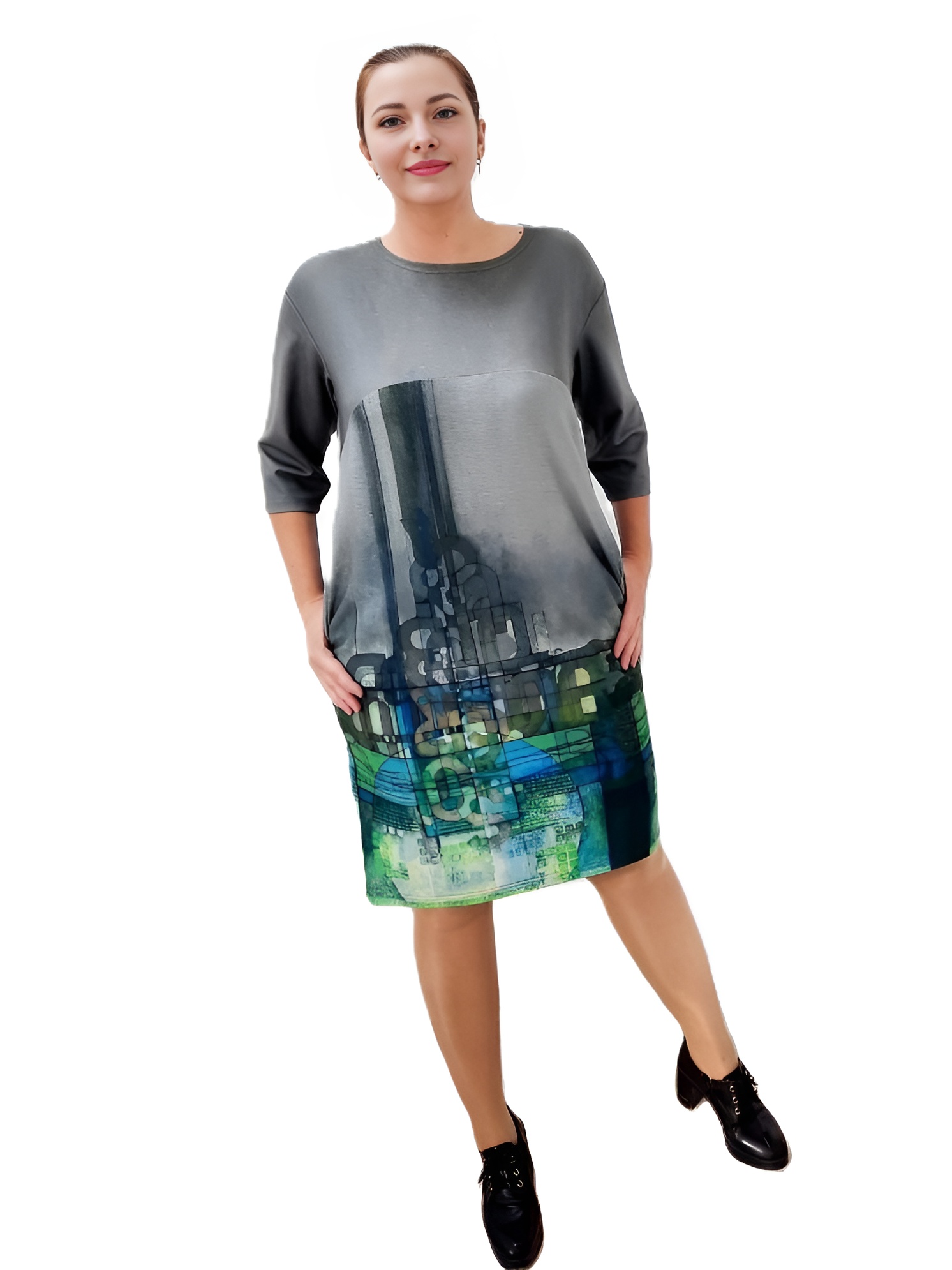 Фото Женская одежда, -Платья и сарафаны Трикотажное платье премиум качества MAX EXPROMT 52 размер                                   