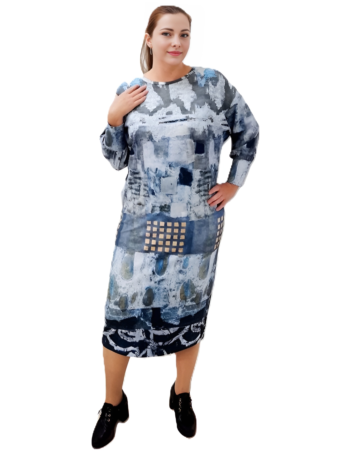 Фото Женская одежда, -Платья и сарафаны Трикотажное платье премиум качества MAX EXPROMT 52 размер                                     