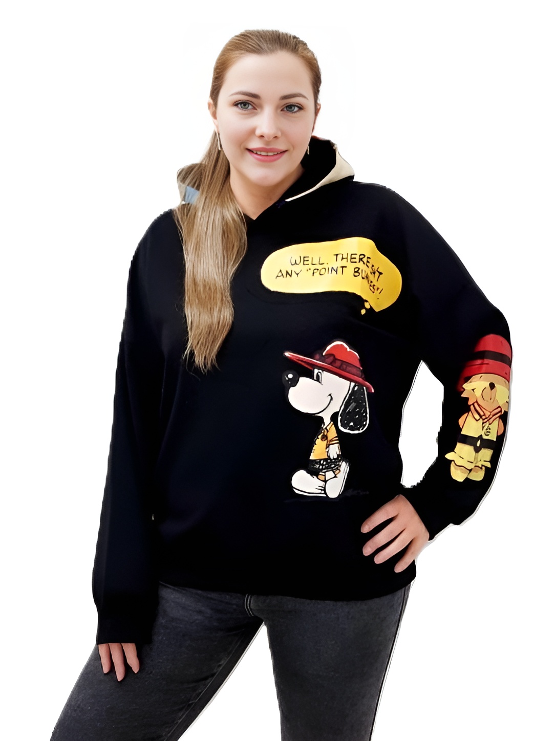 Фото Женская одежда, -Толстовки, худи, свитшоты Яркая толстовка оверсайз Размер 48-52 