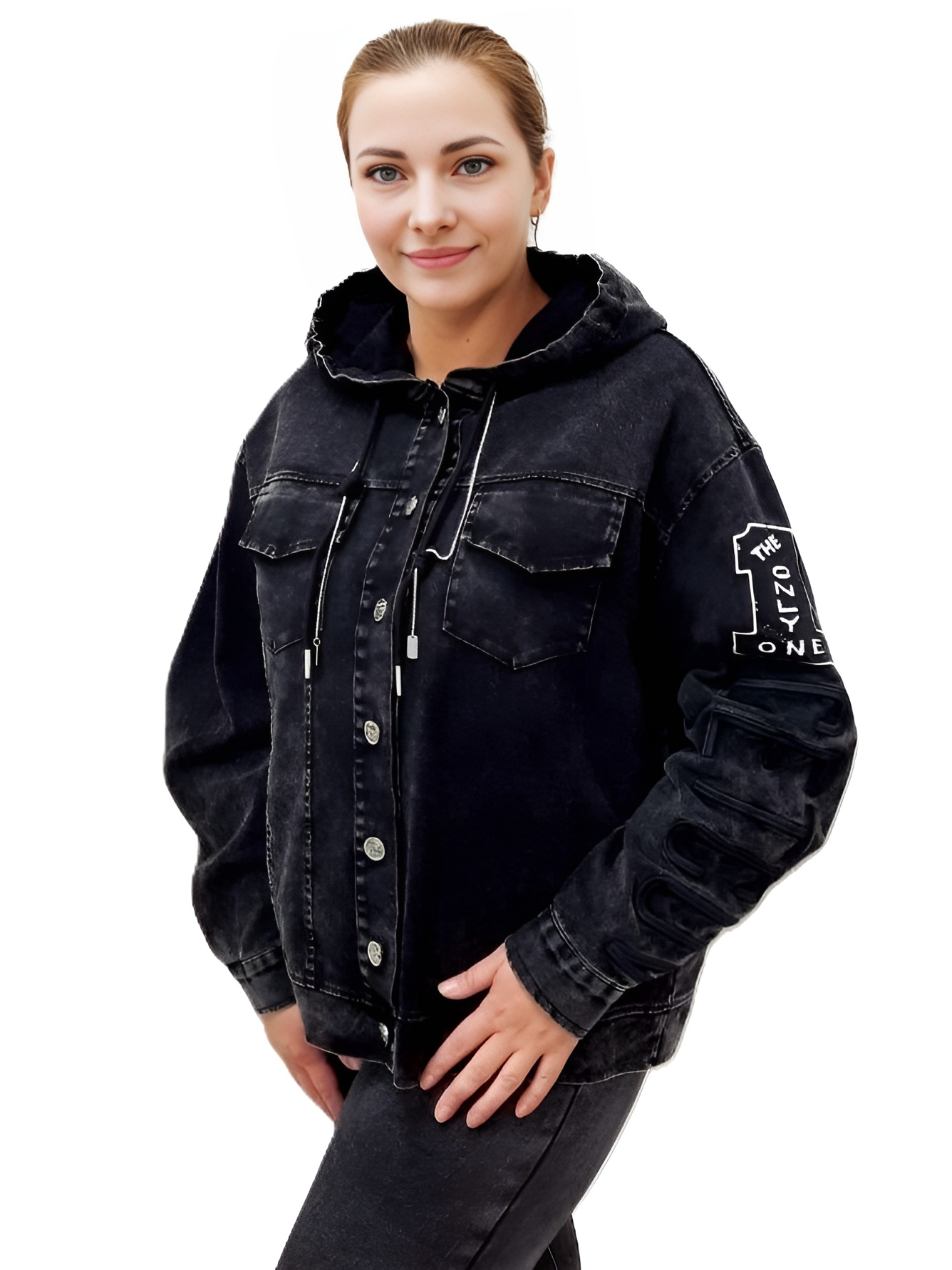 Фото Женская одежда, Верхняя одежда, -Межсезонье Куртка джинсовая 52-54 размер