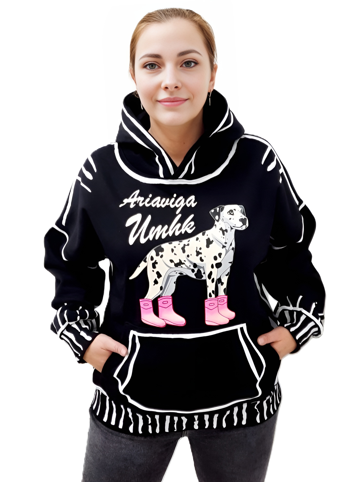 Фото Женская одежда, -Толстовки, худи, свитшоты Яркая толстовка оверсайз Размер 48-52  