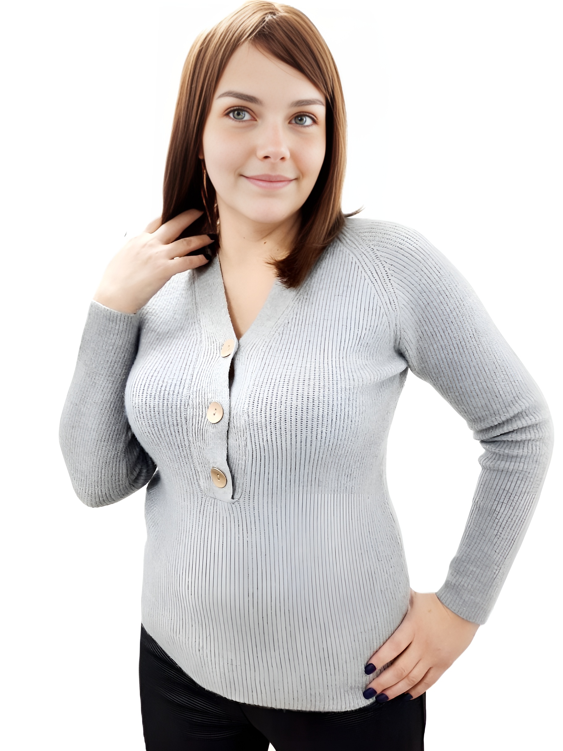 Фото Женская одежда, -Свитера, Джемперы, Пуловеры Полувер Alaman 48-52 размер