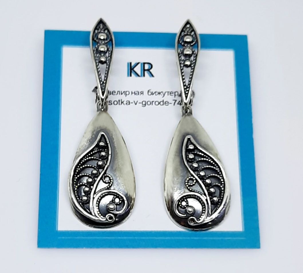 Фото ---Серебро Серьги Wion Noa