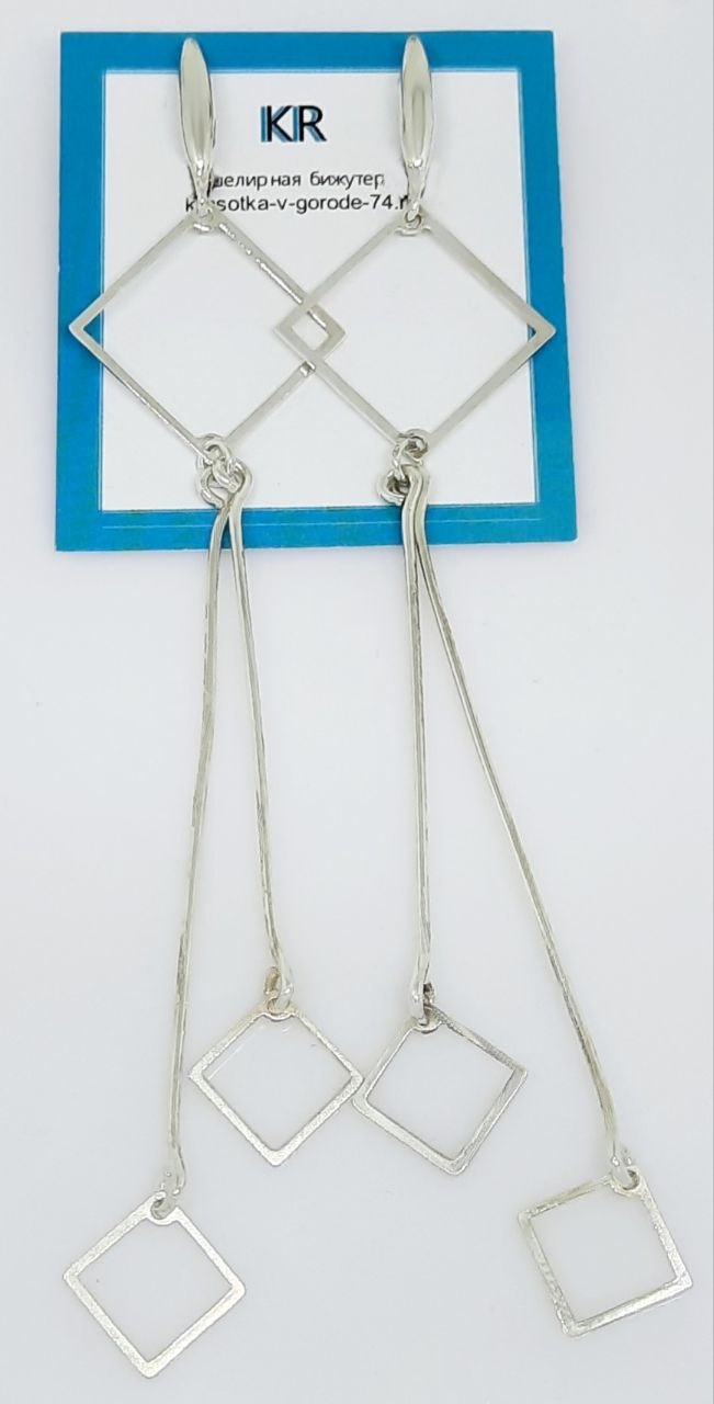 Фото ---Серебро Серьги Riakis