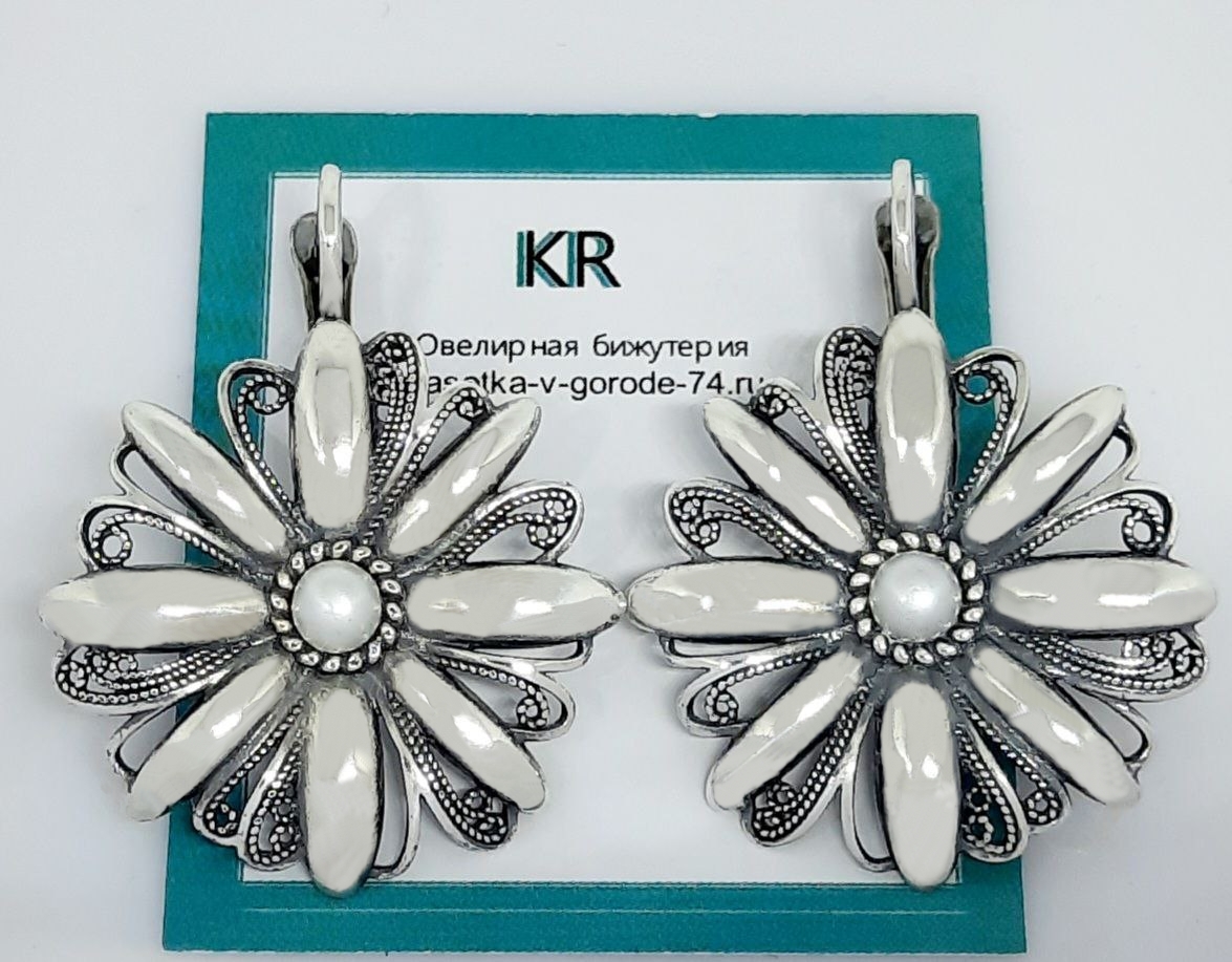 Фото ---Серебро Серьги Kelvia