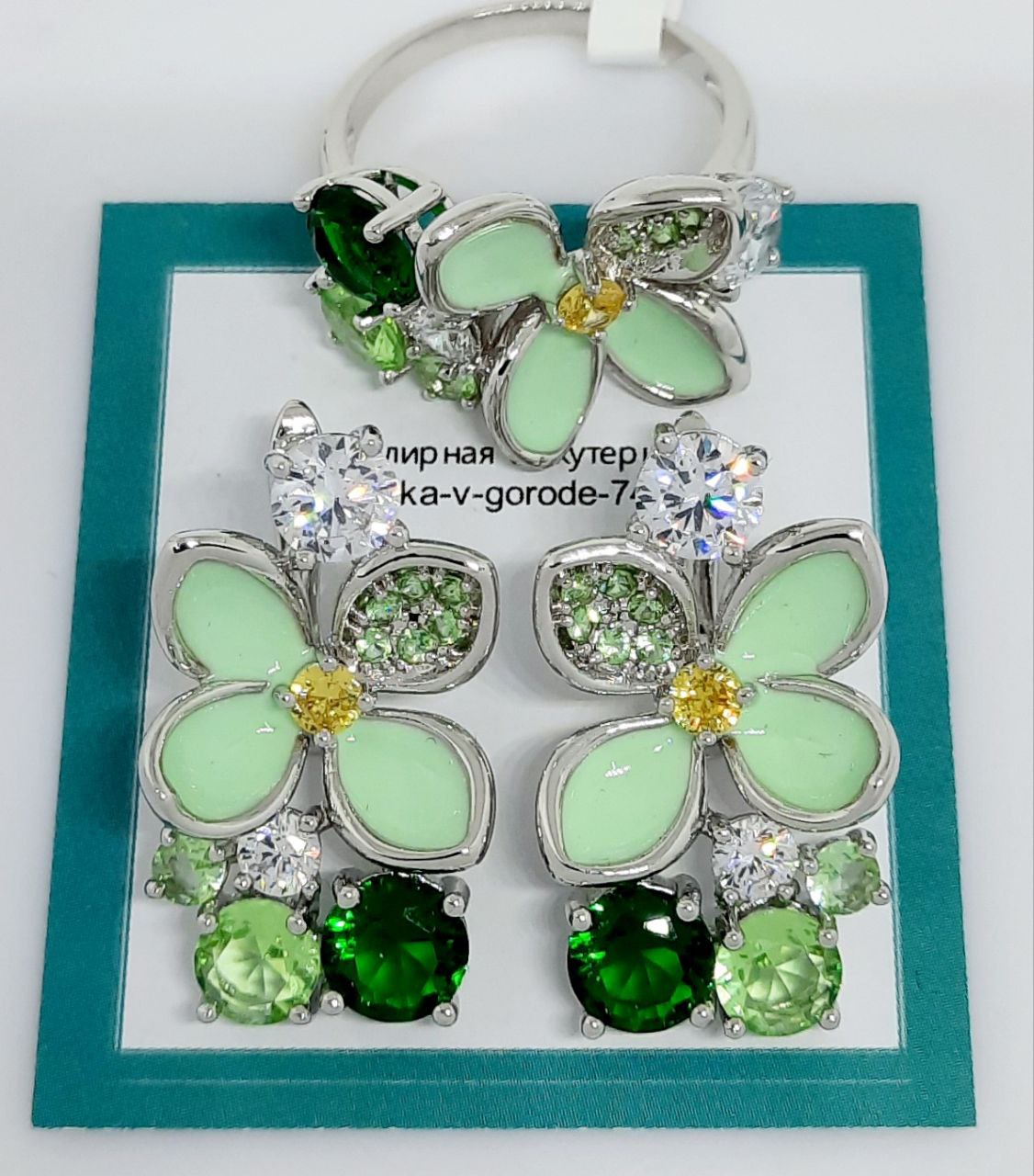 Фото -Ювелирная бижутерия Комплект Tetrikka