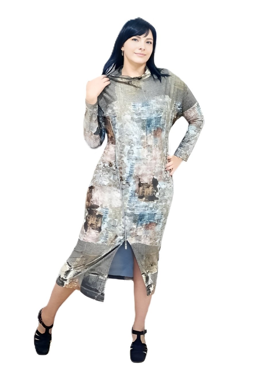 Фото Женская одежда, -Платья и сарафаны Трикотажное платье премиум качества MAX EXPROMT 46 размер                     