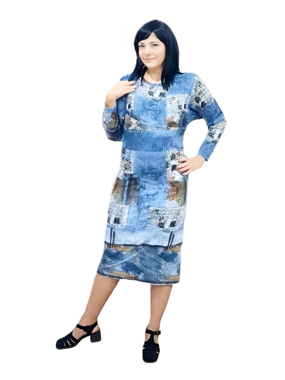 Фото Женская одежда, -Платья и сарафаны Трикотажное платье премиум качества MAX EXPROMT 46 размер                        