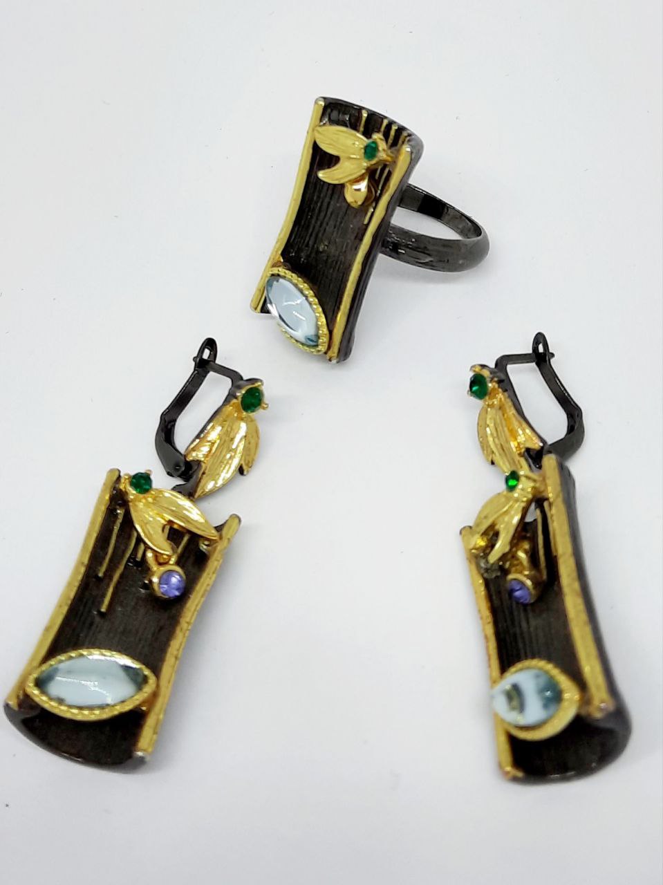 Фото Бижутерия, -Fason-бижутерия, --Серьги, --Кольца Набор Fashion-бижутерии ABELLA BRAND