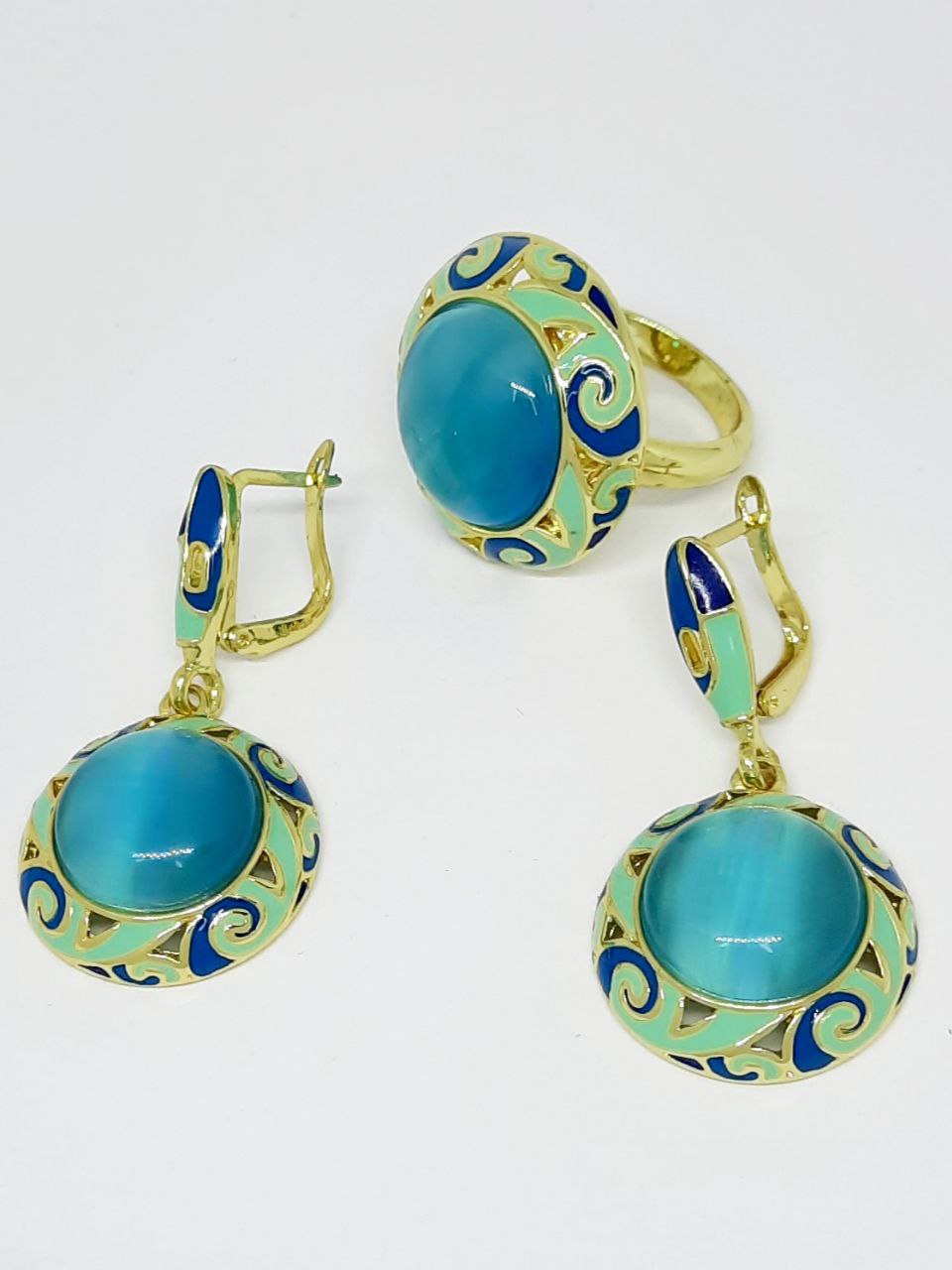 Фото Бижутерия, -Fason-бижутерия, --Серьги, --Кольца Набор Fashion-бижутерии ABELLA BRAND