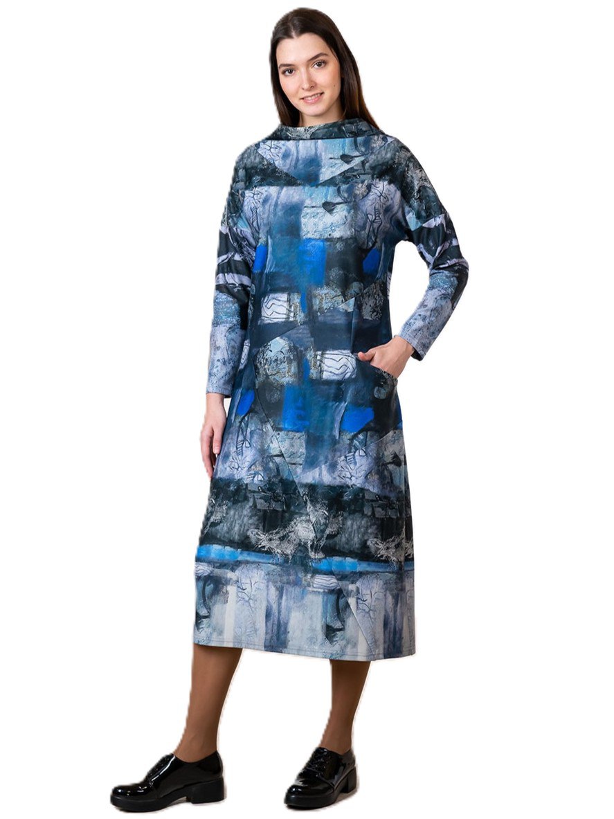 Фото Женская одежда, -Платья и сарафаны Трикотажное платье премиум качества MAX EXPROMT 46 размер                 