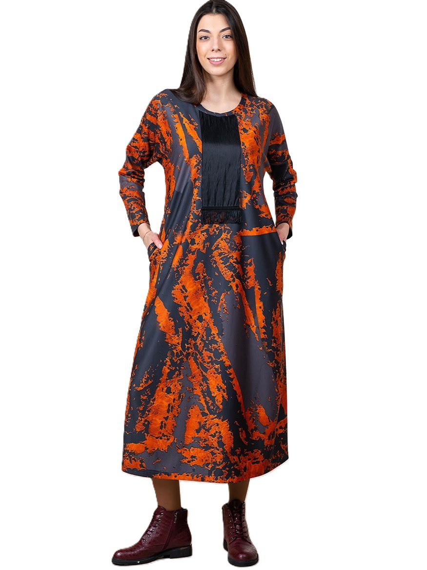 Фото Женская одежда, -Платья и сарафаны Трикотажное платье премиум качества MAX EXPROMT 46 размер              