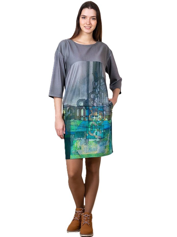 Фото Женская одежда, -Платья и сарафаны Трикотажное платье премиум качества MAX EXPROMT 56 размер                                         