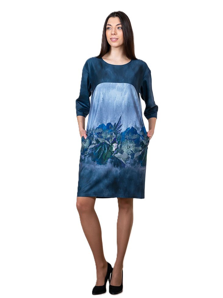 Фото Женская одежда, -Платья и сарафаны Трикотажное платье премиум качества MAX EXPROMT 54 размер                                       