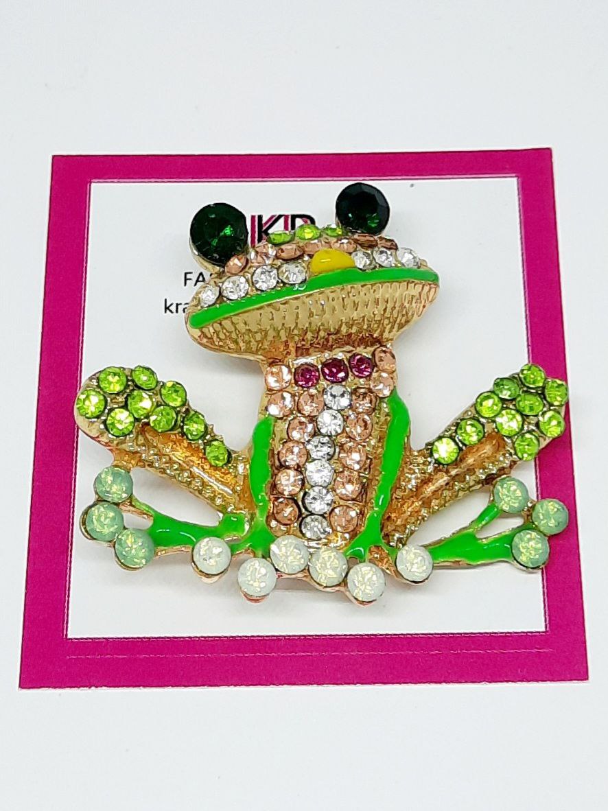 Фото -Броши Брошь Лягушка