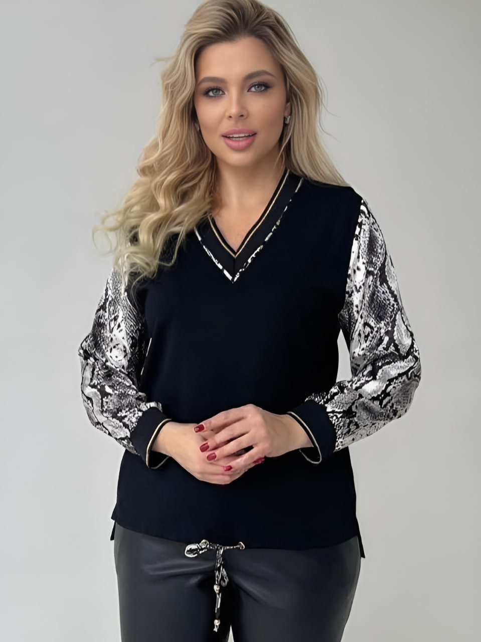 Фото Женская одежда, -Нарядная одежда, -Рубашки и Блузки Блузка ALEXO 3414.2
