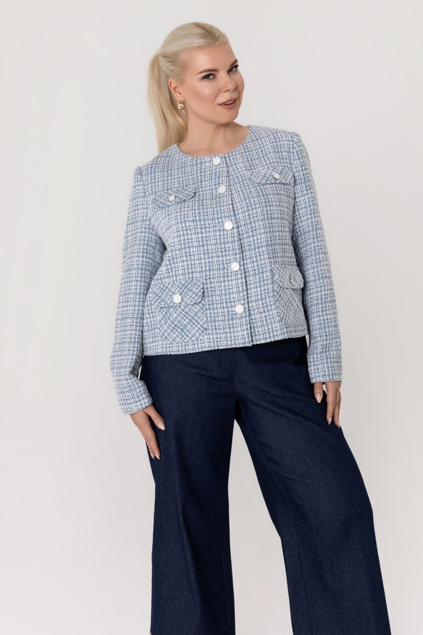 Фото Женская одежда, -Нарядная одежда, -Толстовки, худи, свитшоты Жакет ASV 3006 52 размер